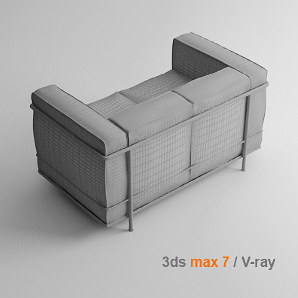 maya le corbusier 2 - lc2 2 seats by lajhar